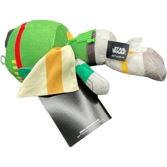 Star Wars Boba Fett Plush Toy By Disney For Ages 3+ Green & Red 10" - Picture 2 of 5